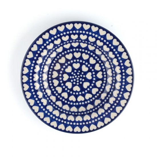 Diep bord 1014-0375E Ø: 23,5 cm Blue Valentine Bunzlau Castle