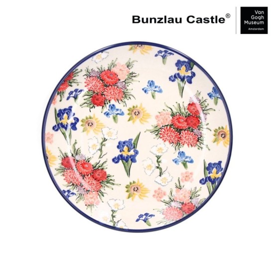 Ontbijtbord 20 cm Vincents Flowers UNIKAT VGM Bunzlau Castle 1086-35089