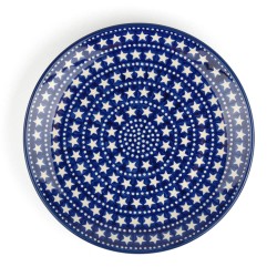 Dinerbord bord plate 25,5 cm Blue Stars Bunzlau Castle 1257-0119