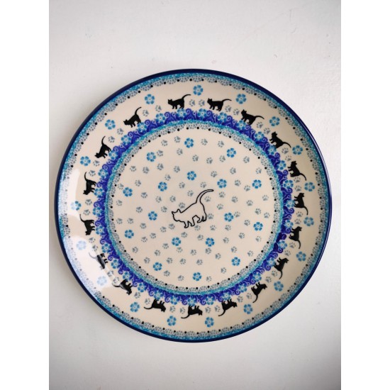 Dinerbord bord  Ø: 25,5 cm Cat White Bunzlau 1257-2154