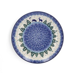 Dinerbord plate bord 25,5 cm  Christmas Deer Bunzlau Castle 1257-2822