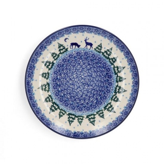 Dinerbord plate bord 25,5 cm  Christmas Deer Bunzlau Castle 1257-2822