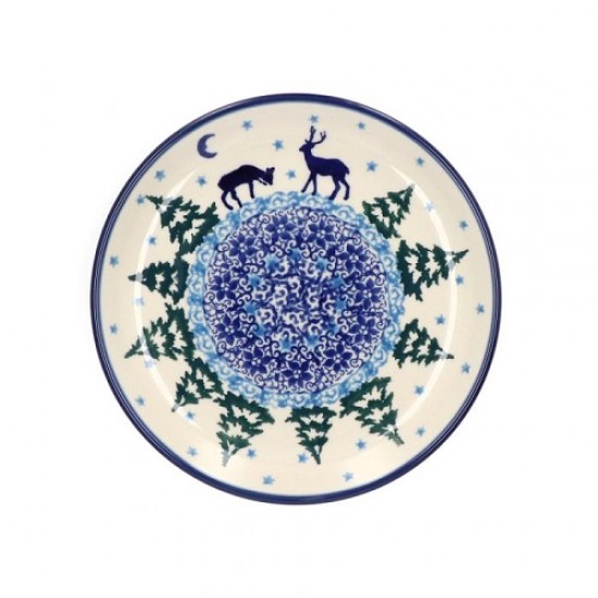 Gebaksbord bord 16 cm Christmas Deer Bunzlau Castle 1261-2822