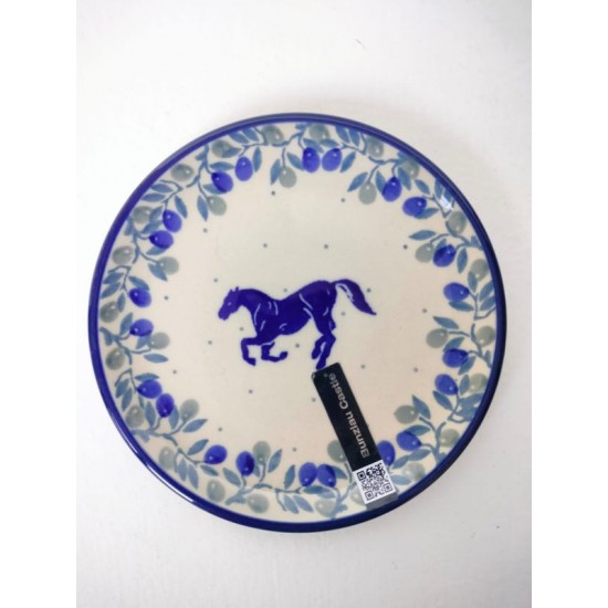 Petit fours bord 12 cm 2321 Bunzlau Horse