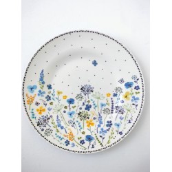 Melamine Bord Wild Flowers 25 cm Bunzlau Castle 3652