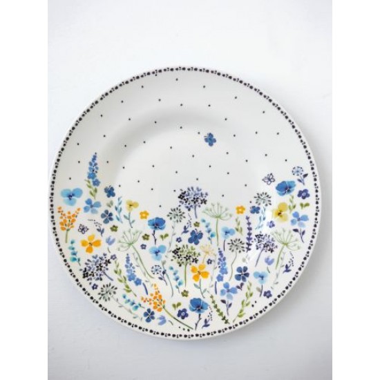 Melamine Bord Wild Flowers 25 cm Bunzlau Castle 3652
