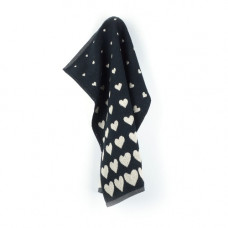 Handdoek Hearts Zwart