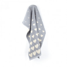 Handdoek Hearts Grijs