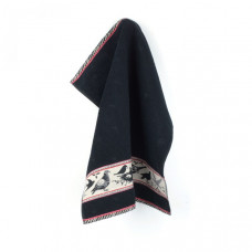 Handdoek Birds Black