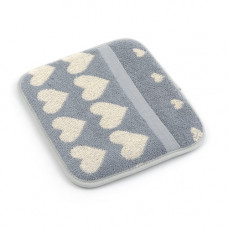 Pannenlap Hearts Grey
