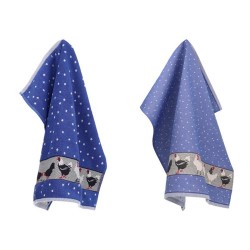 Textielset Kip blauw Bunzlau Castle