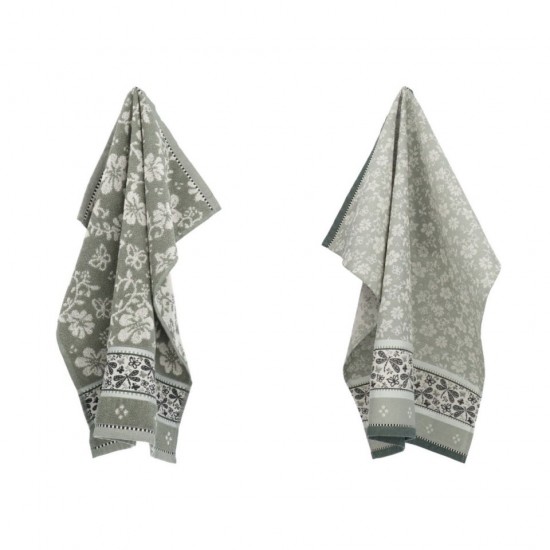 Textielset Bellefleur donkergroen