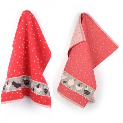 Textielset Kip rood Bunzlau Castle Textielset Kip rood Bunzlau Castle