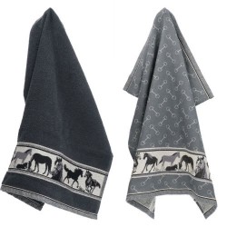 Textielset Paard antraciet Bunzlau Castle