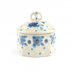 Miniature Box 1110-2328 Blue White Love Bunzlau Castle