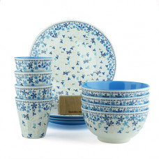 Melamine serviesset 6 delige Dragonfly Garden