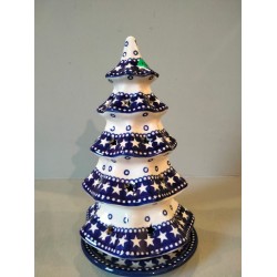 Kerstboom 25 cm Stars Bunzlau Castle 2258