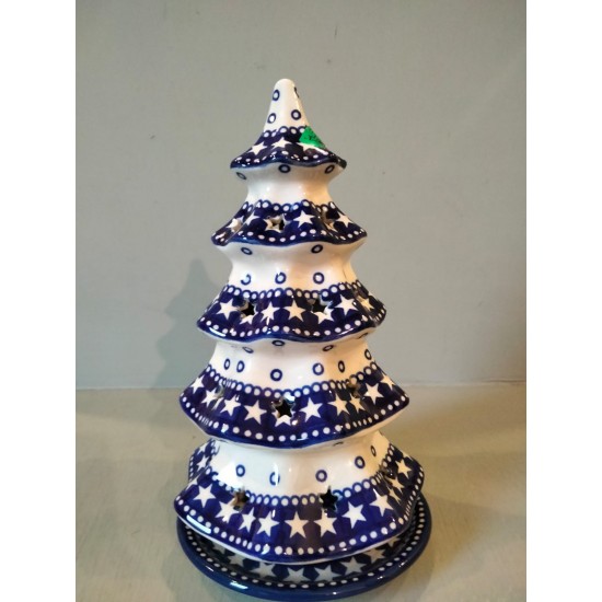Kerstboom 25 cm Stars Bunzlau Castle 2258