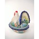 Kip Chicken Blue Valentine Bunzlau Castle Unikat 5201