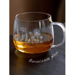 Set van 2 theeglazen 400 ml. Borosilicaat glas Bunzlau Castle