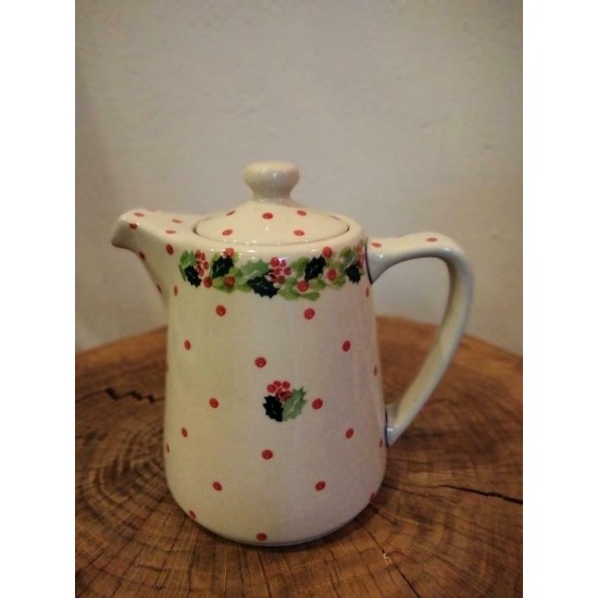 Theepot recht 1000 ml Kerst Bunzlau