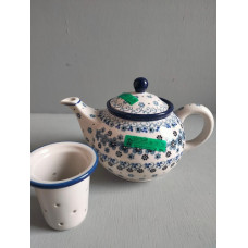 Theepot met zeef, 900 ml.