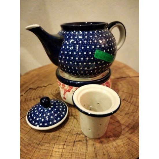 Theepot met zeef 900 ml. Bunzlau Castle