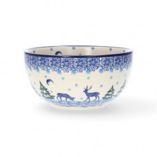 Rijstkom bowl kom 600 ml Christmas Deer Bunzlau Castle