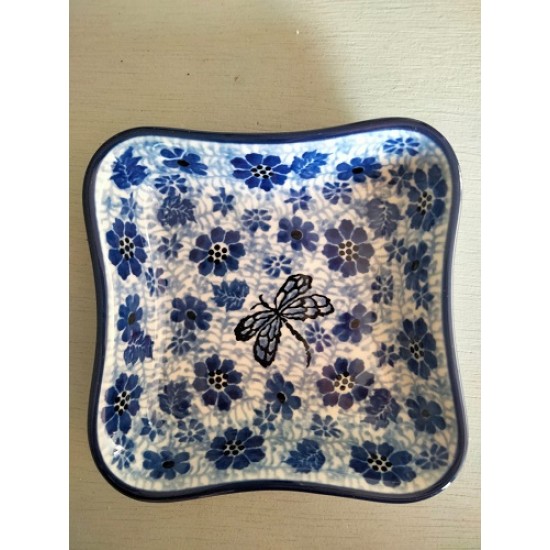 Bowl square 150 ml Dragonfly Bunzlau