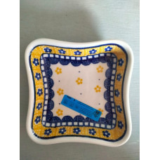 Bowl squre 150 ml geel Bunzlau 