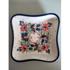 Bowl squre 150 ml Red Bunzlau 