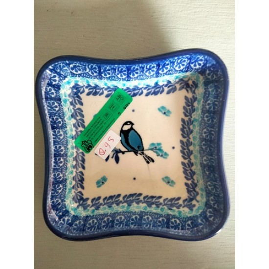 Bowl square 150 ml Bird Bunzlau 