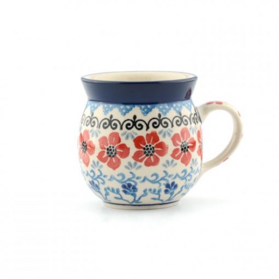 Boeren mok bolmok 370 ml Red Violets Bunzlau Castle 1070-2538