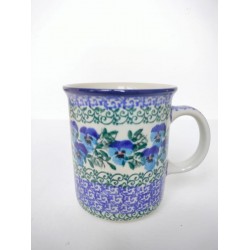 Mok met oor 300 ml Blue Violin Bunzlau Castle 1236-2273