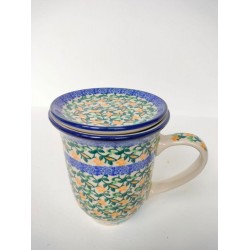 Tulip mok met theetip Bunzlau 1826-3273