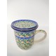 Tulip mok met theetip Bunzlau 1826-3273