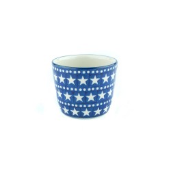 Koffiemok Tumbler 220 ml Blue stars Bunzlau Castle