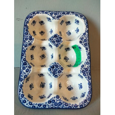 Egg tray eiertray Midnight Blue Bunzlau Castle 