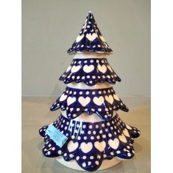 Kerstboom  19,5 cm  Blue Valentine Bunzlau Castle 
