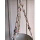 Macramé Plantenhanger met Bunzlau Castle kralen