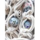 Macramé Plantenhanger met Bunzlau Castle kralen