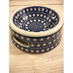 Voederbak hond kat Blue Stars Bunzlau 1524-0119