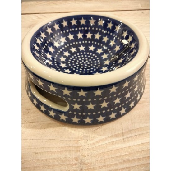 Voederbak hond kat Blue Stars Bunzlau 1524-0119