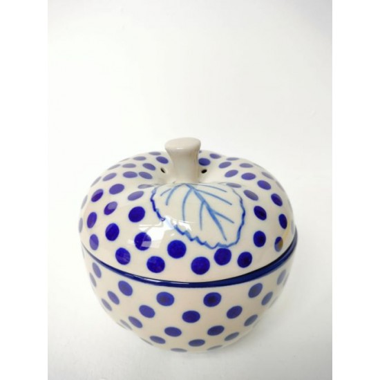 Appelpot  Bunzlau blue-dots 2038-0061