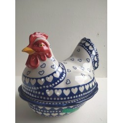 Kip Chicken Blue Valentine Bunzlau Castle 2343-0375E 